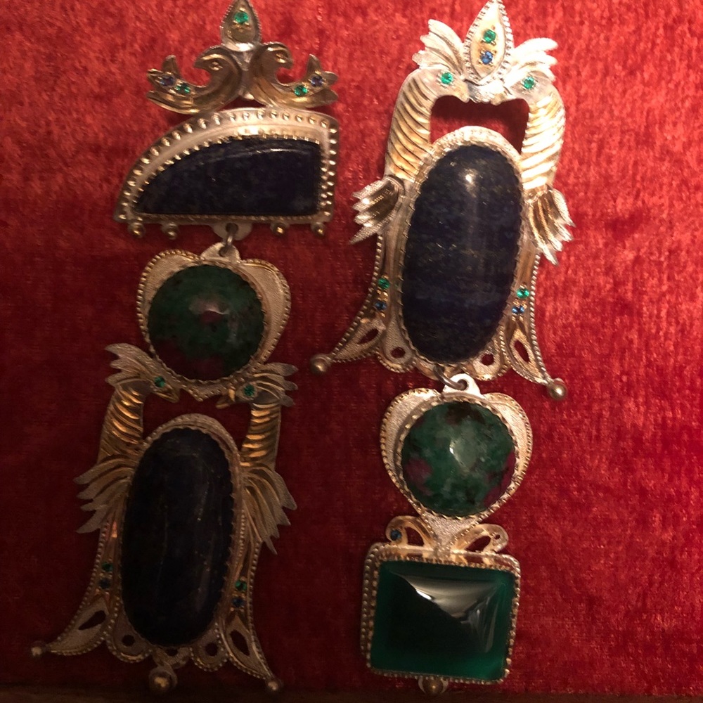 Silver earrings